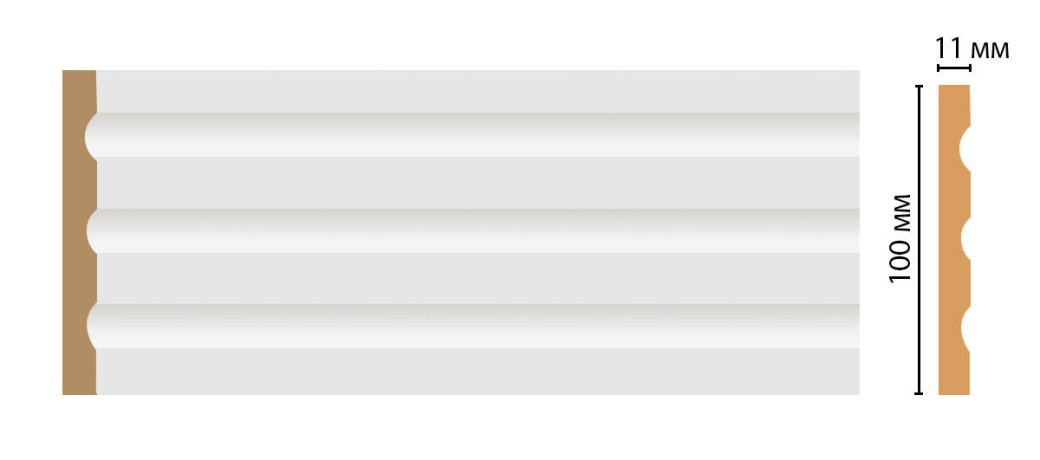 Пилястра DECOMASTER D201 2м (100*11*2000мм)