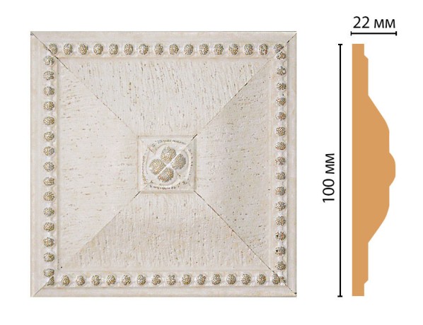 Вставка цветная DECOMASTER D209-40 (100*100*22мм)