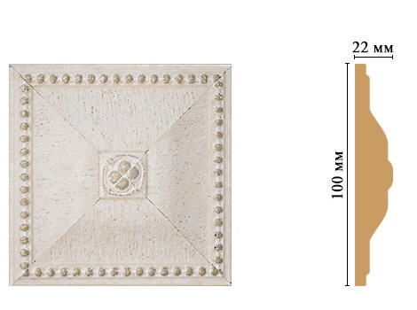 Вставка цветная DECOMASTER D209-40 (100*100*22мм)