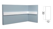 Молдинг рейка Paolo Arte Konture Kr124M/2,7
