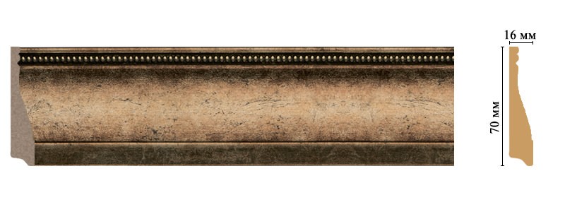 Плинтус напольный DECOMASTER 193-57 (70*16*2400мм)
